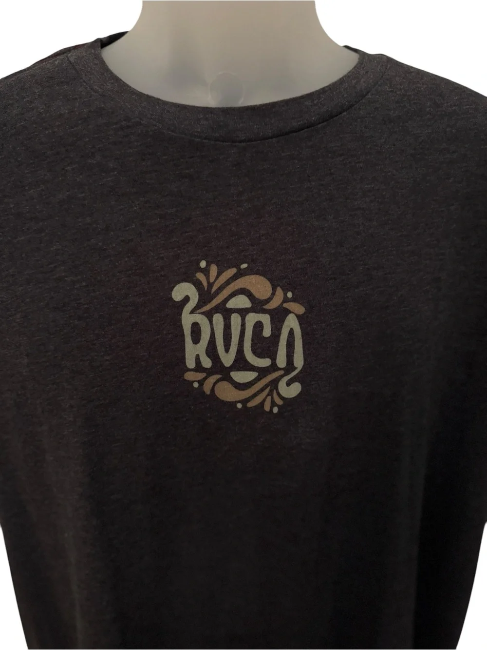 RVCA The Balance of Opposites Charcoal Grey Vintage Dye Slim Fit Men XL